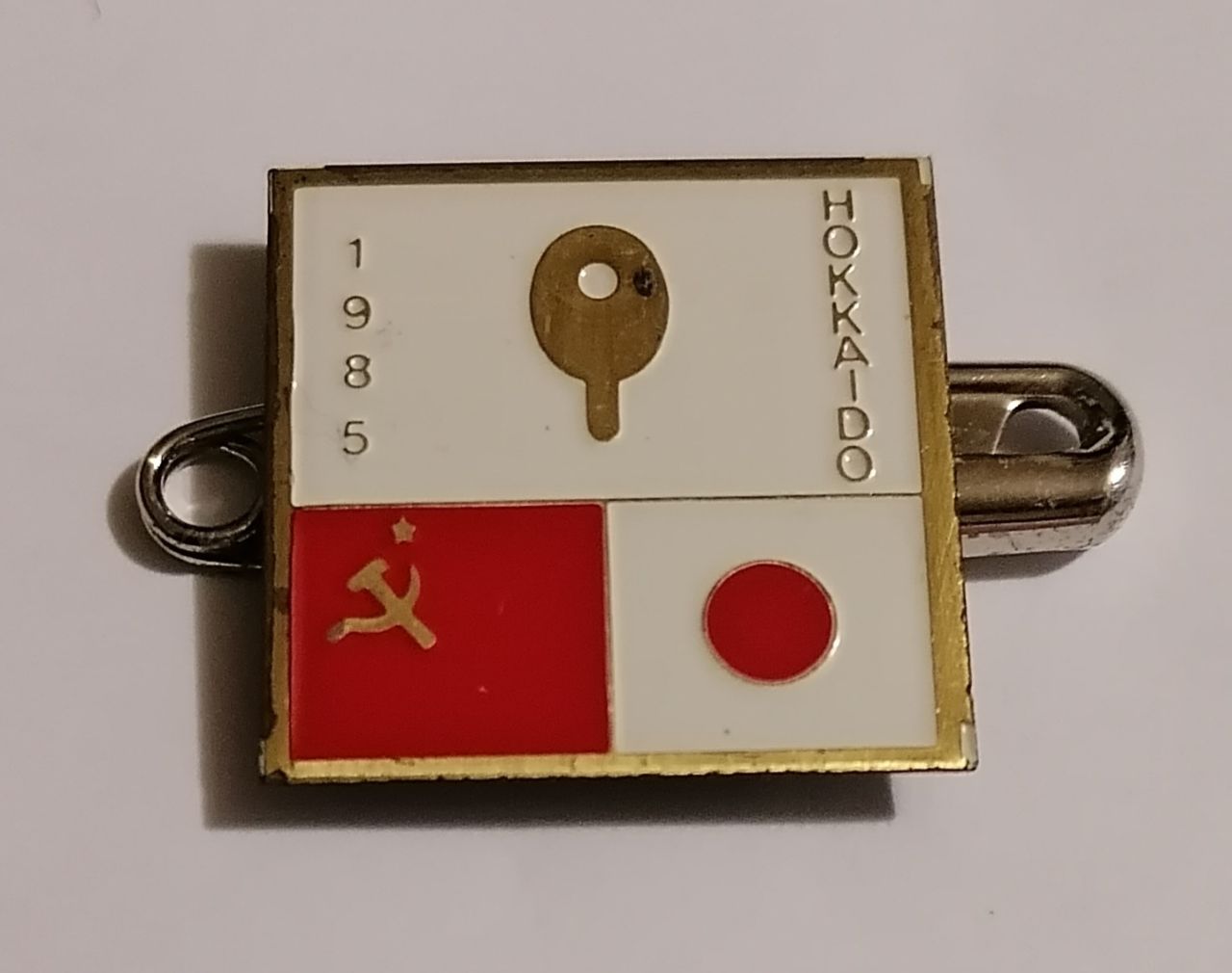 1985 Japan–USSR Table Tennis Dual Meet Pin